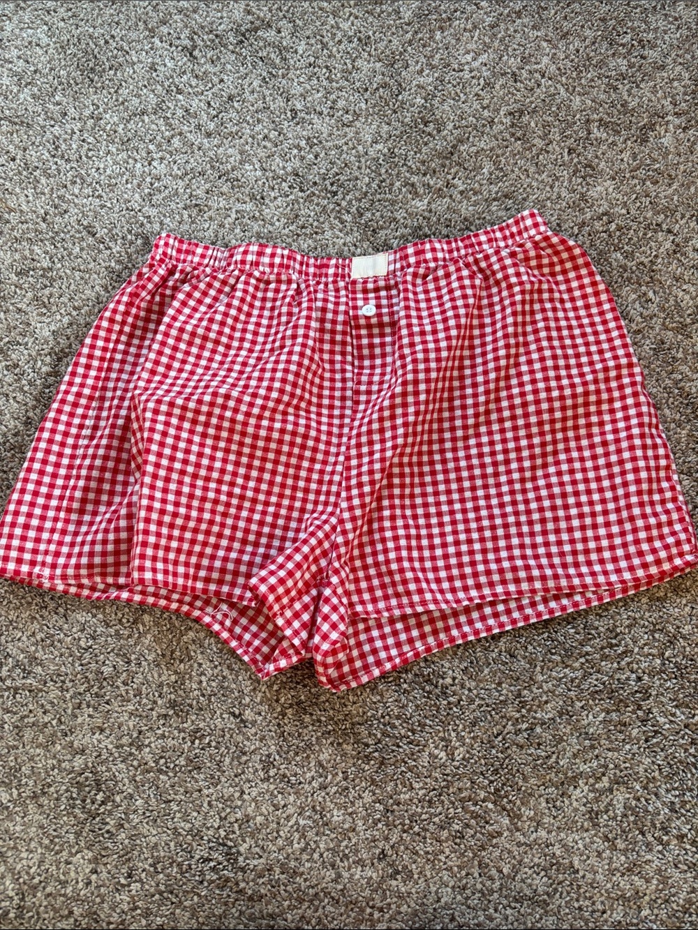 Red Gingham Women’s Shorts